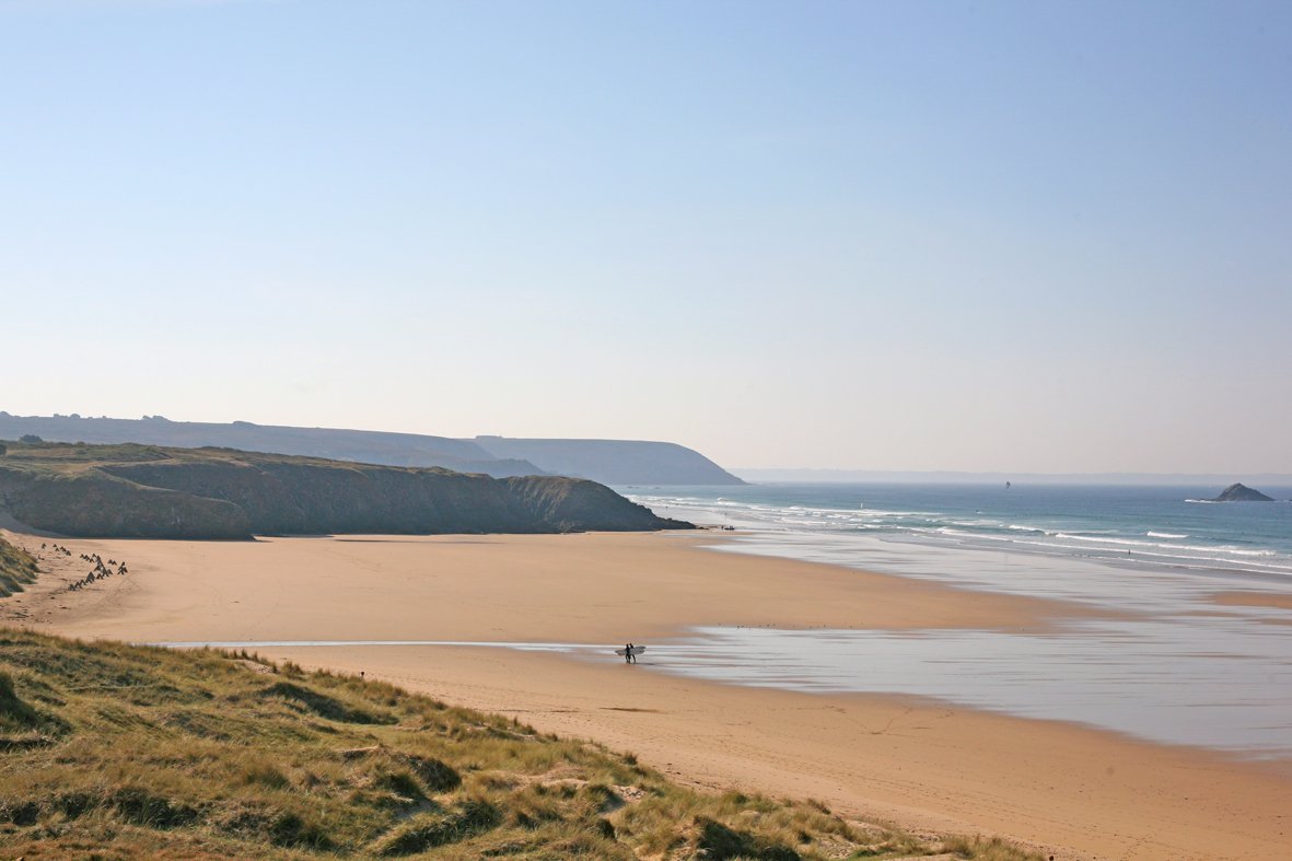 bretagne, frankreich - LANGBRETT
