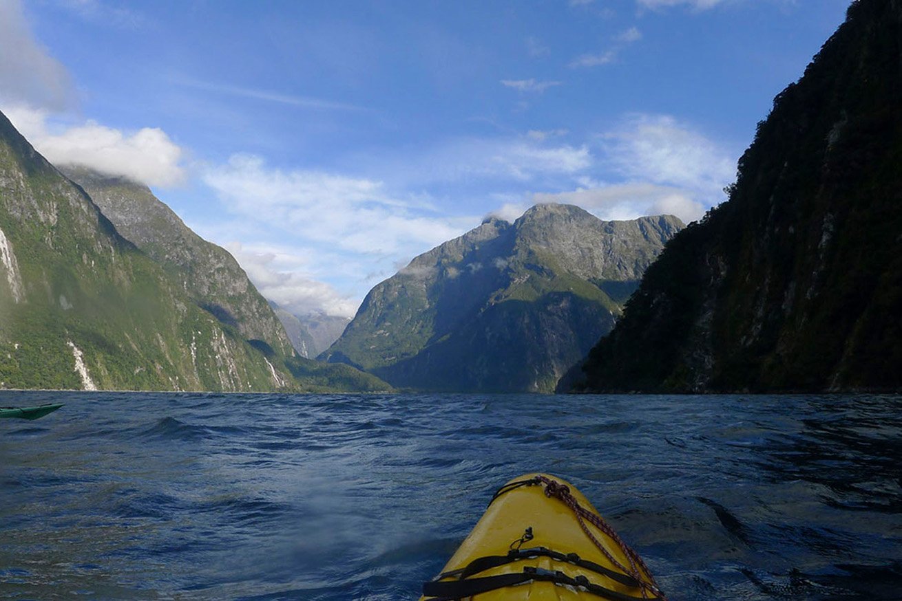 milford sound, neuseeland - LANGBRETT
