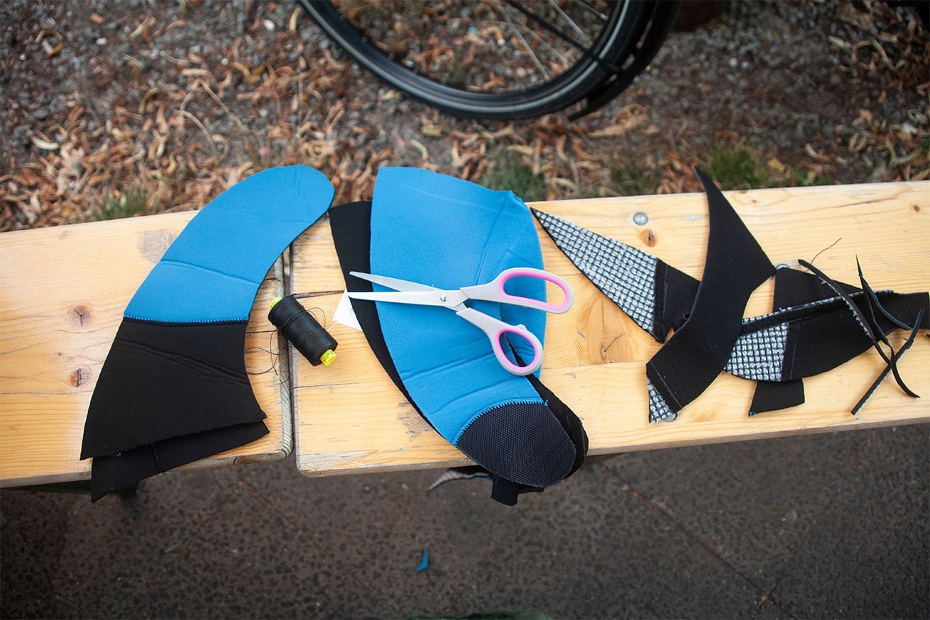 neoprene upcycling workshop