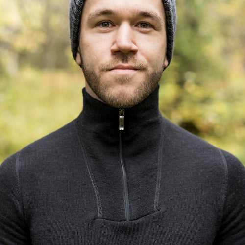 zip turtleneck 200 base layer | merinowolle | unisex - LANGBRETT