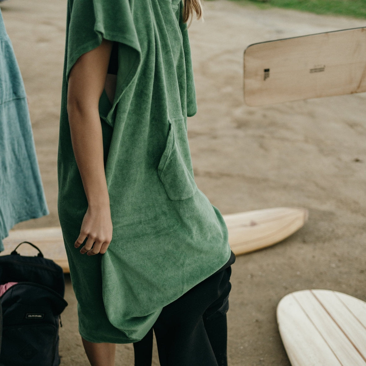 Frottee Poncho | Surfponcho aus Bio‑Baumwolle