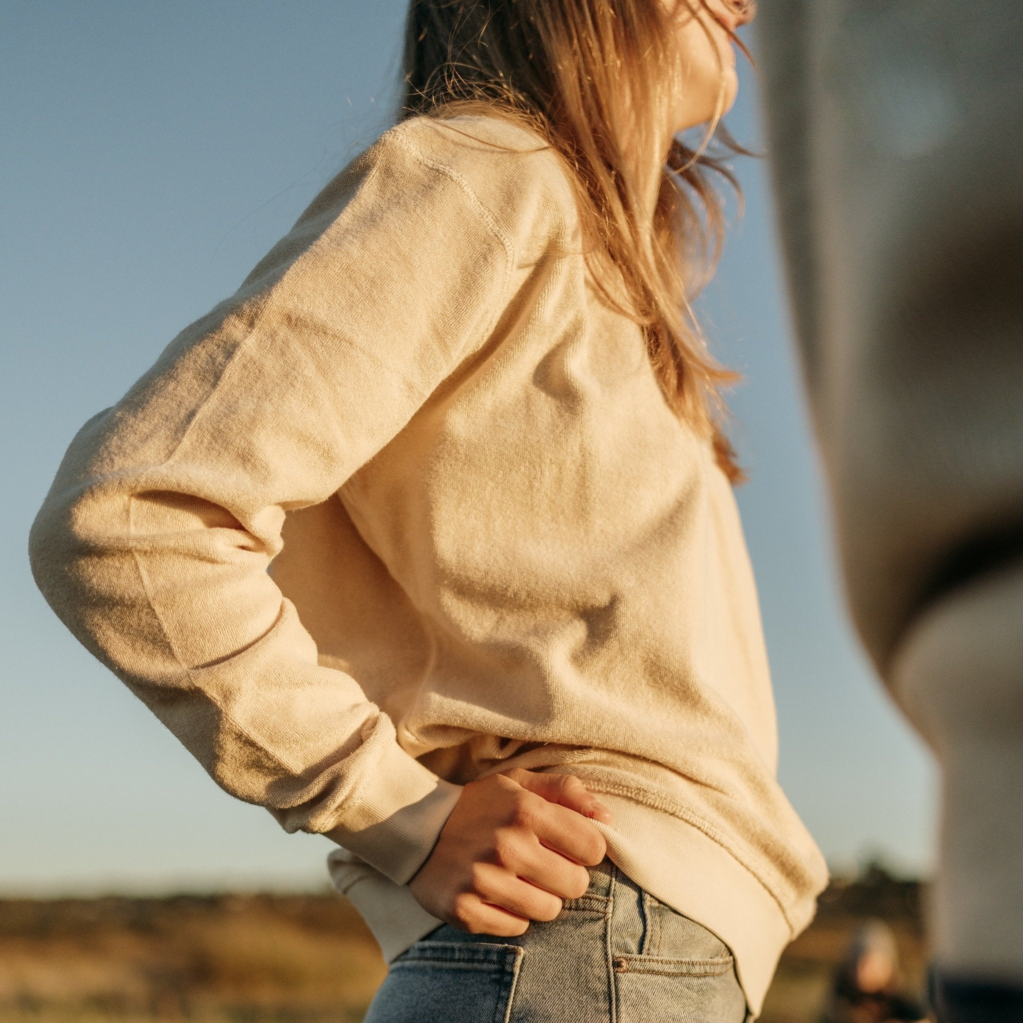 frottee sweater | frauen - LANGBRETT