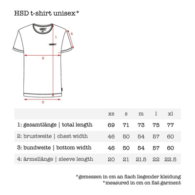HSD t-shirt bio-baumwolle | unisex - LANGBRETT