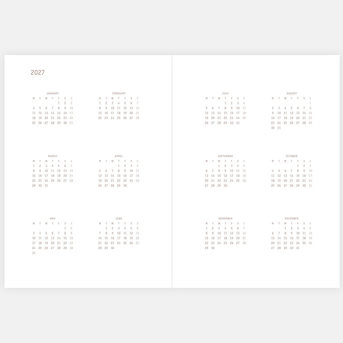 Kalender Everyday 2027