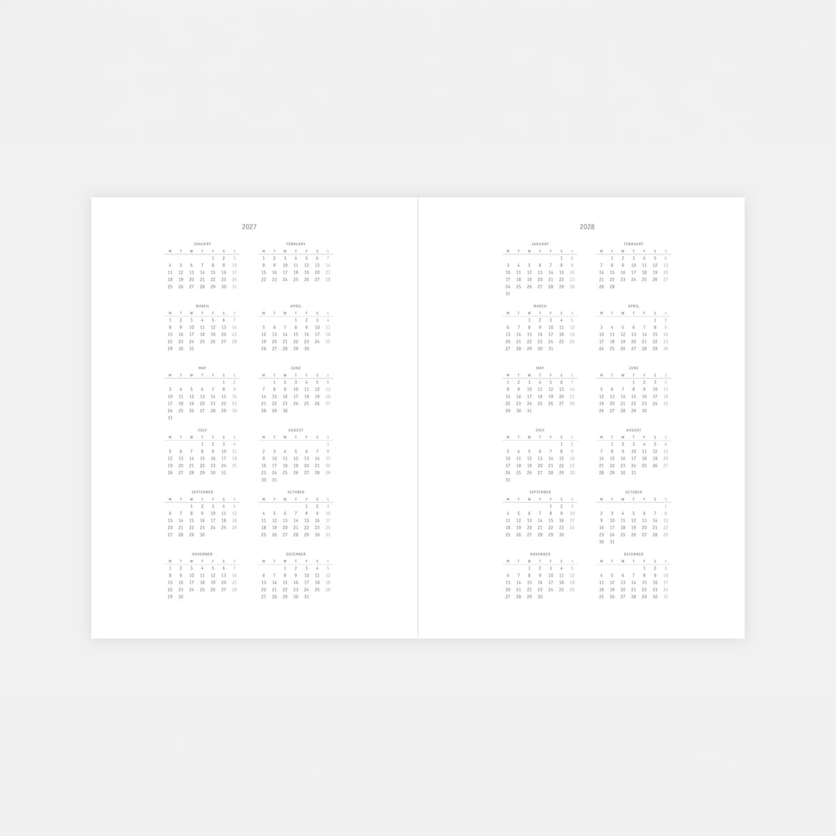 Kalender 2027 Klasyk MMXXVII