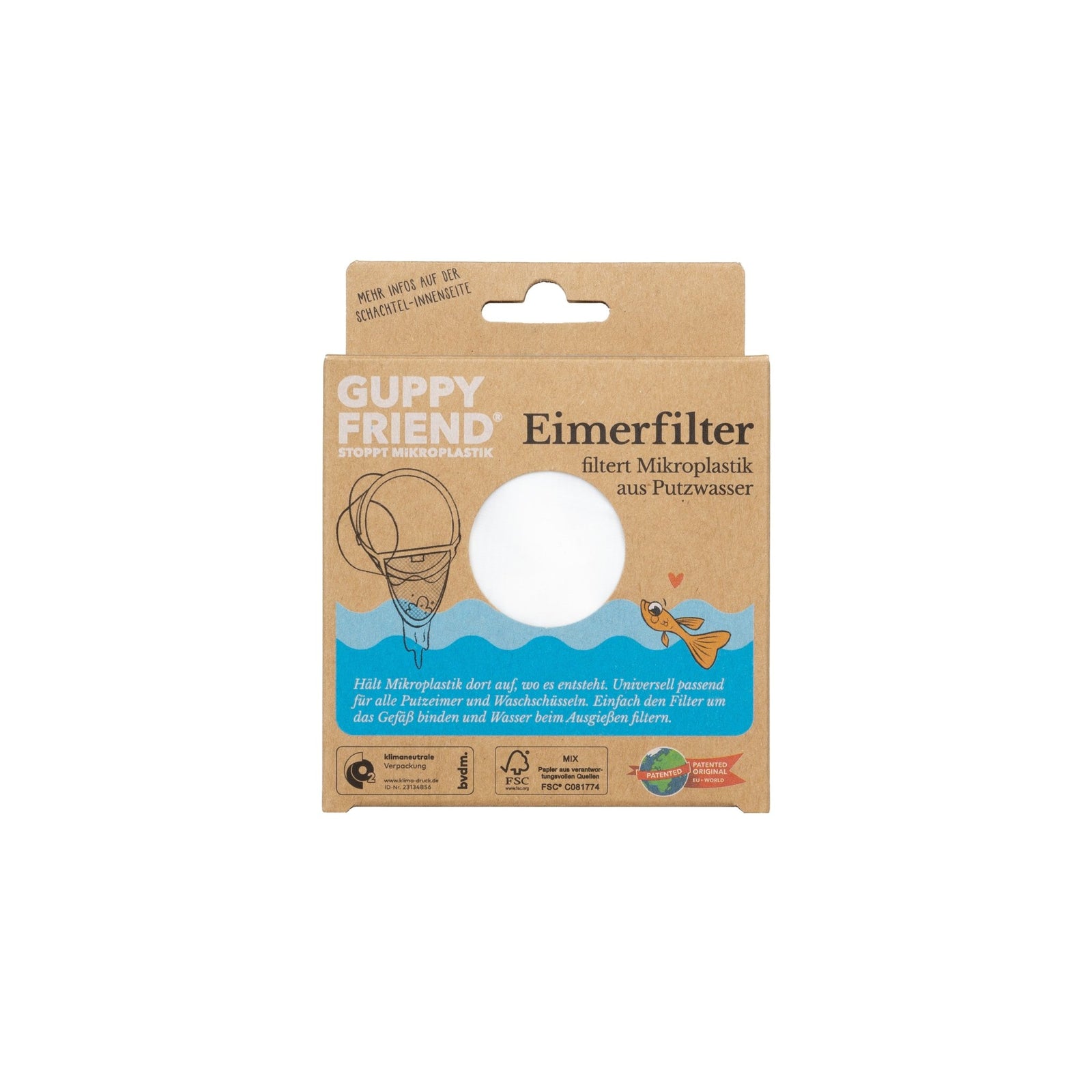 GUPPYFRIEND eimerfilter - LANGBRETT