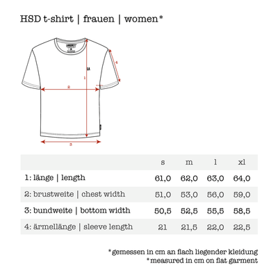 HSD t-shirt | frauen - LANGBRETT