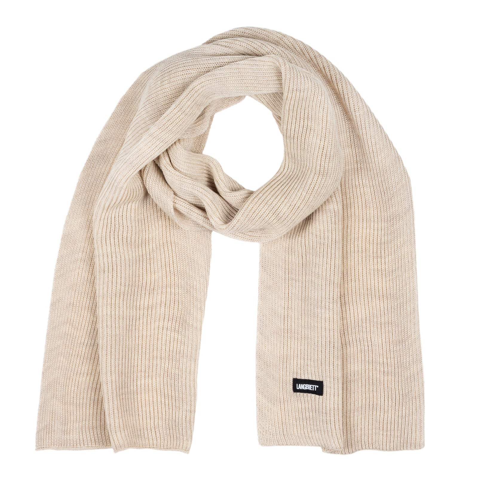 schal rippstrick | schurwolle - LANGBRETT