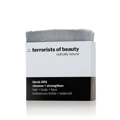 terrorists of beauty blockseife | block 001 cleanse + strengthen - LANGBRETT
