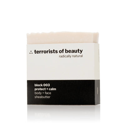 terrorists of beauty blockseife | block 003 protect + calm - LANGBRETT
